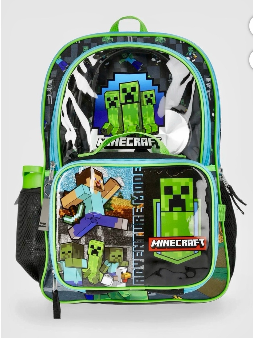 Minecraft 4 Piece Backpack Set - Kids